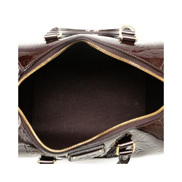 Pre Loved Louis Vuitton Monogram Vernis Leather Handbag with Rolled Handles and - Picture 4 of 8